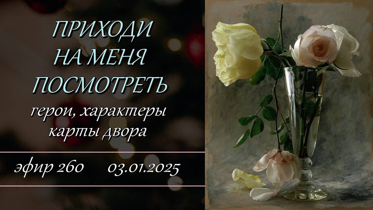 260. Приходи на меня посмотреть. Герои, характеры.