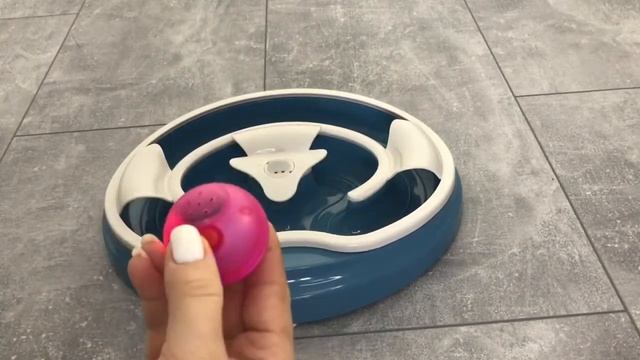 Игрушка для кота трек с музыкальным мячом голубая 274х274х47 мм AnimАll АнимАлл CrazZy смотреть онлайн