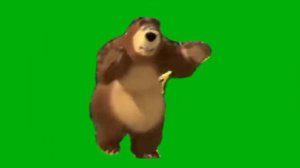 Медведь бежит футаж