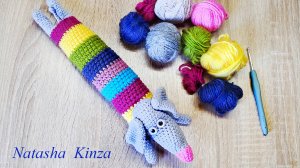 Простая игрушка из остатков пряжи