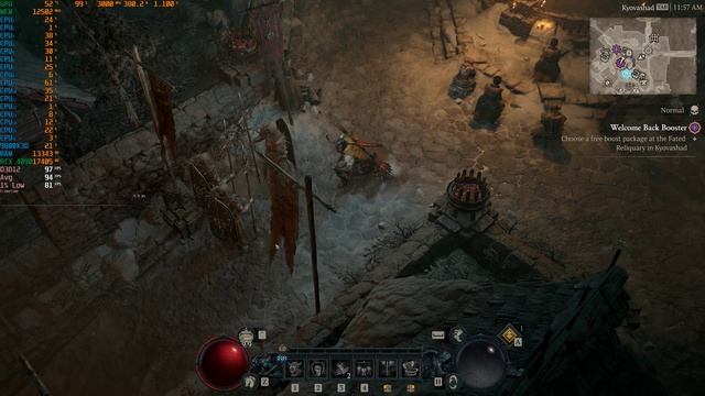 Diablo 4, 4K RT DLSS - 98 fps смотреть онлайн