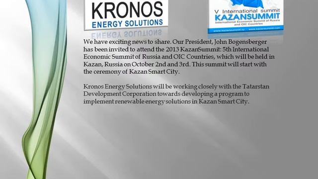 Kronos Energy Solutions and The 2013 KazanSummit смотреть онлайн