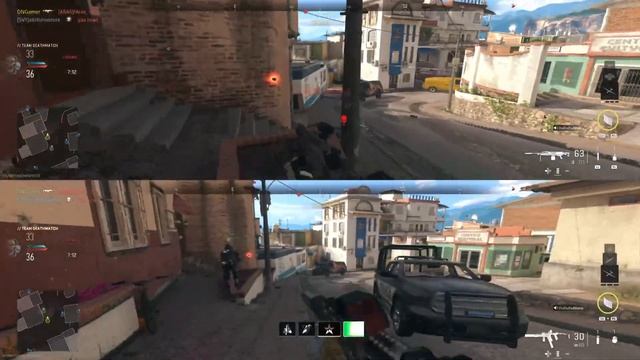 Стрелялка на двоих на плейстейшн Call off duty Modern Warfare смотреть онлайн