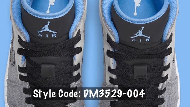 Air Jordan 1 Mid Crater “University Blue” смотреть онлайн