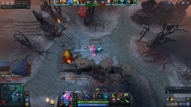 Dota 2 Miracle- Weaver Pro Top MMR 26/4/7 Ranked Full Gameplay смотреть онлайн