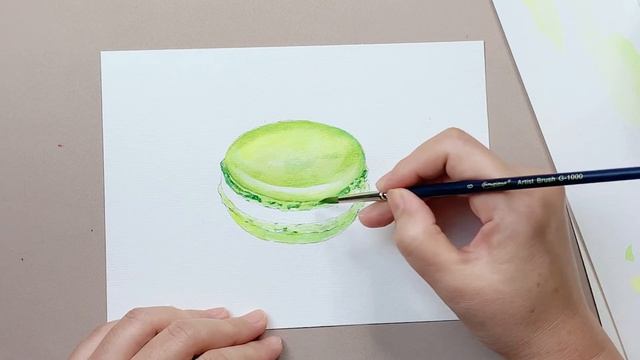Macaron Watercolor Painting Demo | Made For Beginners смотреть онлайн