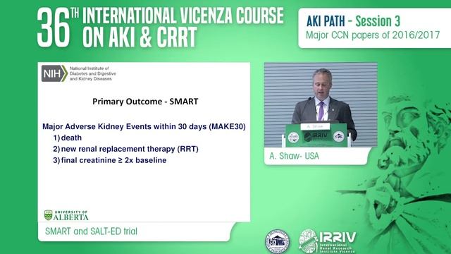 SMART and SALT-ED trial - A. Shaw смотреть онлайн