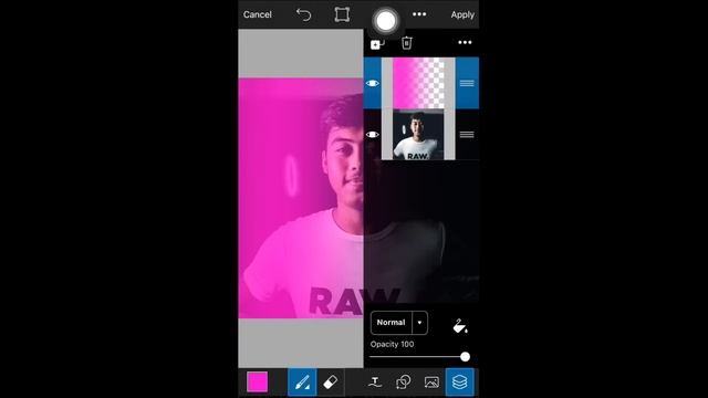 Easy method Dual lightning effect | Neon Lights | Mark Mobile Tutorial