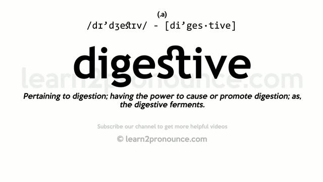 Pronunciation of Digestive | Definition of Digestive смотреть онлайн
