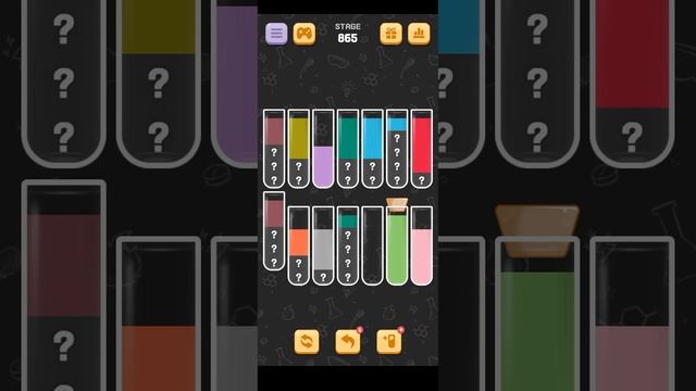 Water Sort Quest Level 865 Solution Walkthrough Without Any Revert