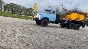 Зил 133 гя кран кс3575 выезд после простоя kingkobg rc zil 133 1:12 testdrive