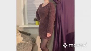 Тёплое платье спицами. 1 часть.