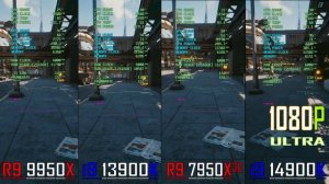 RYZEN 9 9950X vs INTEL i9 13900K vs  RYZEN 9 7950X3D vs INTEL i9 14900K - PC GAMES BENCHMARK TEST ||