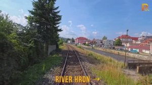 Поездом Марджечаны - Красная Скала - Банска-Бистрица (Словакия), вид от машиниста! 2/2 4К 60fps UHD