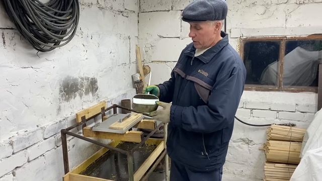 Изготовление ВОЩИНЫ на АЛЮМИНИЕВОЙ МАТРИЦЕ из собственного воска!!!