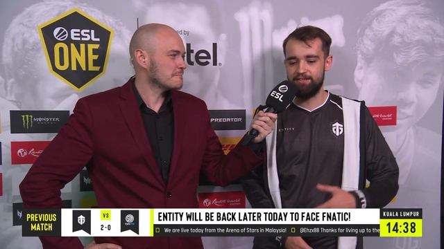 ENTITY FISHMAN INTERVIEW AFTER WIN 2-0 AGAINST TSM FTX - ESL ONE MALAYSIA 2022 DOTA 2 смотреть онлайн