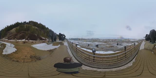 Слоны в археопарке обзор 360 градусов