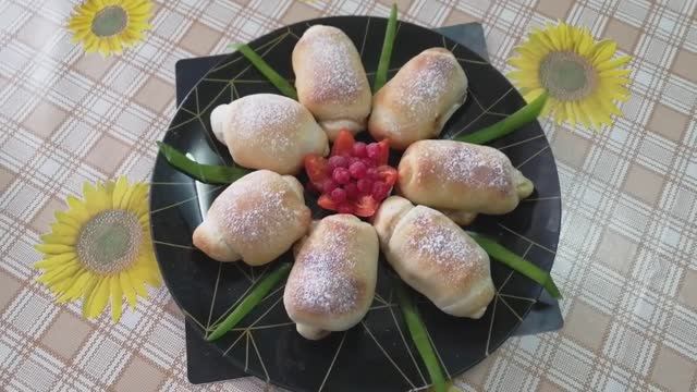 Булочки с Калиной! Домашняя Выпечка в Духовке! Тесто Как Пух! смотреть онлайн