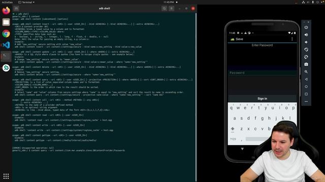 18. ContentProvider - SQL Injection смотреть онлайн