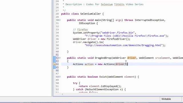 Drag and Drop a UI control in Selenium (Selenium titbits Video Series) смотреть онлайн