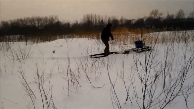 Мотобуксировщик УРАГАН 9 лс, снег 80 см, 2013.02.15 См. buks1.ru смотреть онлайн