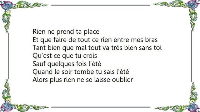 Julien Clerc - Qu'est-ce-que tu crois Lyrics смотреть онлайн