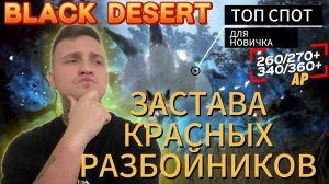 ТОП СПОТ для НОВИЧКА в Black Desert ( ЗАСТАВА КРАСНЫХ РАЗБОЙНИКОВ)