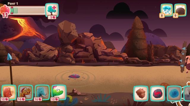 DINO BASH играем за мамонта,часть 4 смотреть онлайн