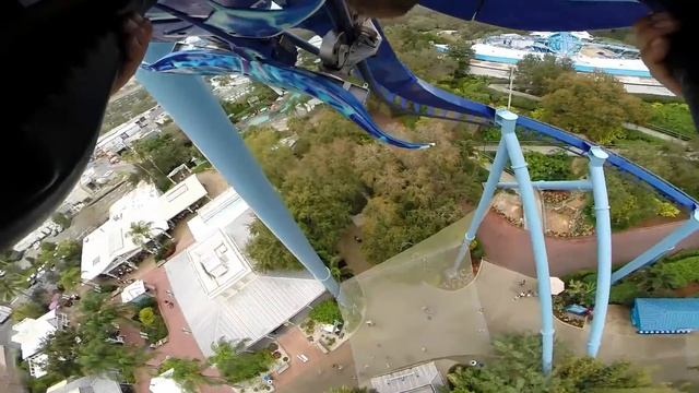 Manta Roller Coaster Front Seat on-ride HD 1080p Wide @ Seaworld Orlando (GoPro Hero 3+ Black) смотреть онлайн