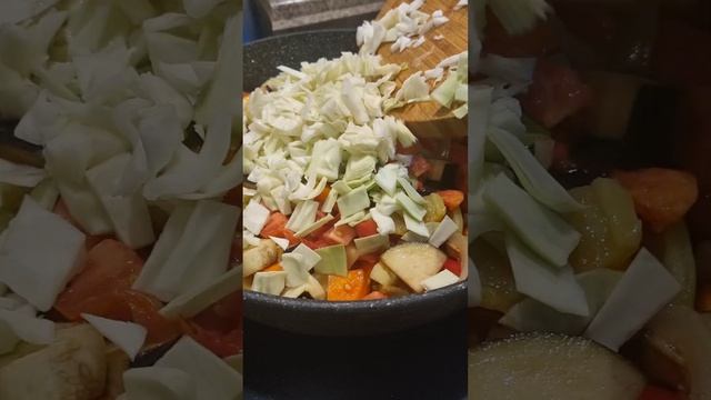 Очень вкусное овощное рагу без картофеля #рецептынакаждыйдень #shorts смотреть онлайн