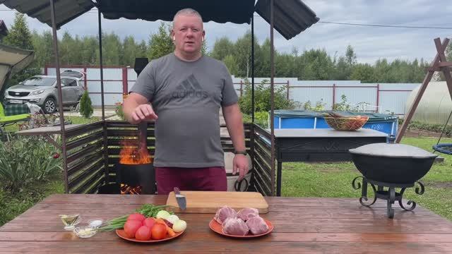 СЕРДЦЕ с ОВОЩАМИ в казане на костре🔥 смотреть онлайн