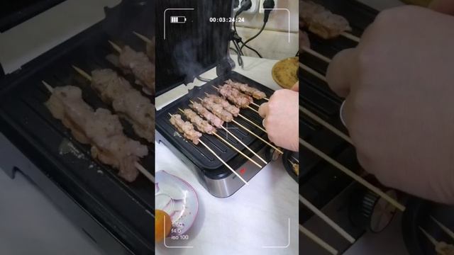 Шашлычки на контактном гриле. смотреть онлайн