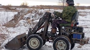 Трактор от администрации скосил заросли и мы решили расчистить их