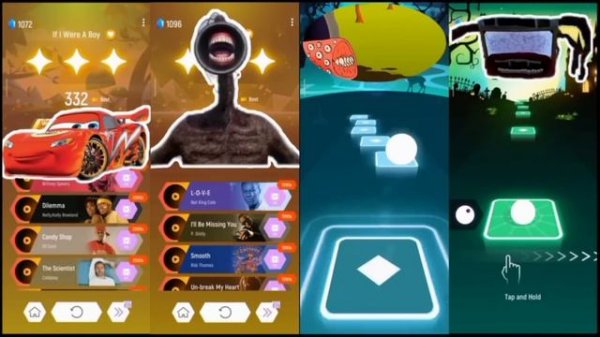 Mcqueen Eater vs Siren Head vs Train Eater vs Bus Eater | tiles hop-Kogaesr