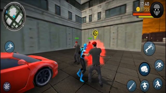 Exterminator Vs Spider Man Blue Ninja Power Man Parody Game смотреть онлайн