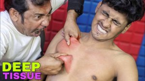 Chest Skin Cracking by Asim Barber ｜ Head Massage & Hair Cracking ｜ Chiropractic Body Cracks ｜ ASMR