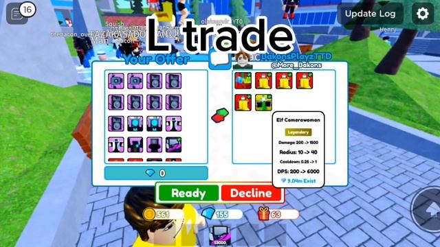 Trading godly upgraded titan cinema man in Toilet tower defense (AGAIN) смотреть онлайн