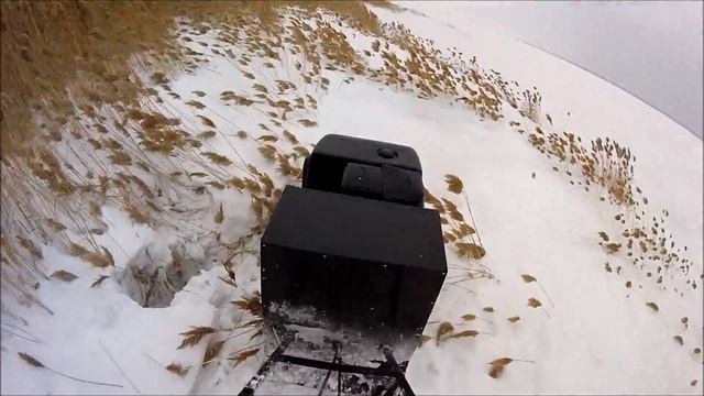 Мотобуксировщик Ураган базовый, глубокий снег, разрезная гусеница, склиз смотреть онлайн