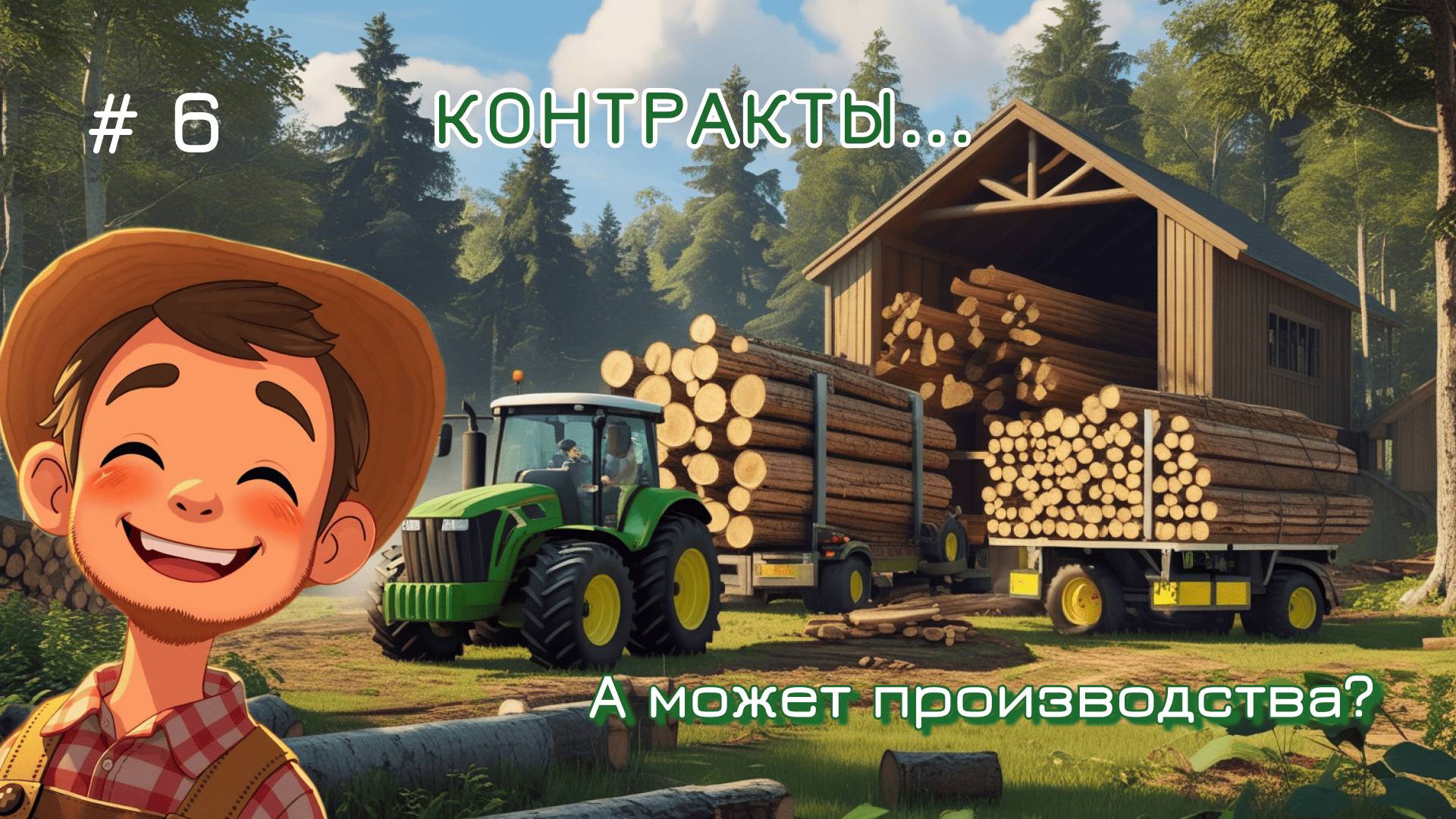 FS25/ПРОХОЖДЕНИЕ С ПОЛНОГО НОЛЯ/ЗЕЛЕНОВКА/6 ЧАСТЬ/КОНТРАКТЫ... А может еще производства? смотреть онлайн