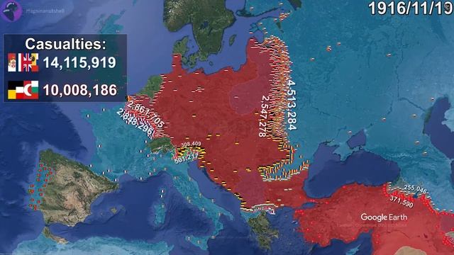 Первая Мировая война на Карте смотреть онлайн