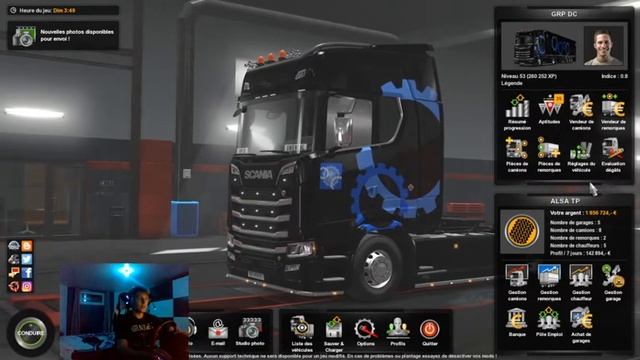 ETS 2: Comment modifier l'argent et les XP смотреть онлайн