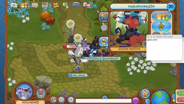 Playing Animal jam with the goose virus смотреть онлайн