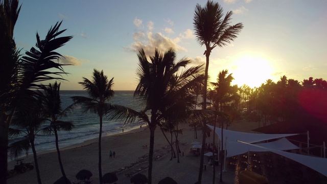 Sunrise On The Beach In The Dominican Republic, Grand Bavaro Princess Republic, Grand Bavaro Princes