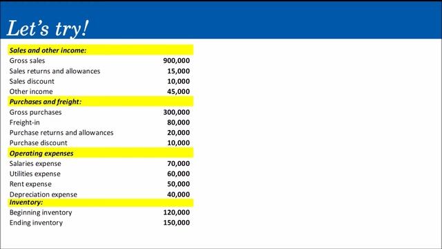 Lesson 029 - Accounting for Merchandising Operations 3: Income Statement смотреть онлайн