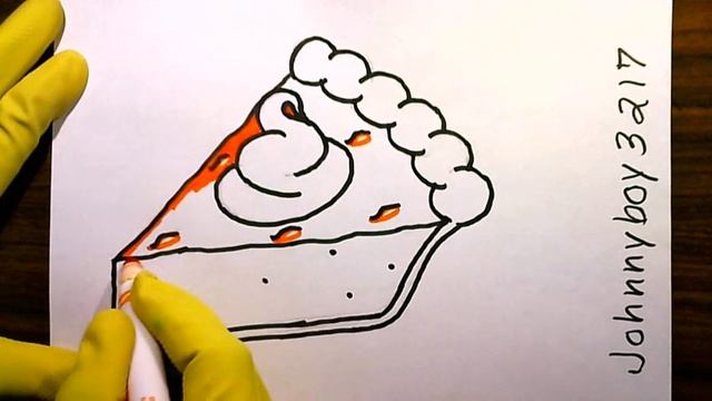 how to draw a Pumpkin Pie easy 🎃 🍰 Thanksgiving Stuff YouTube 2024 🎂 Sweet Potato Sketch Drawing смотреть онлайн