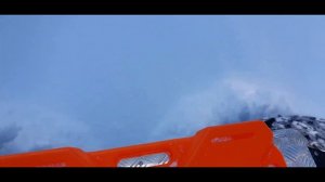 По рыхлому снегу 70 см на вездеходе переломке с ручным газом. Снежный январь. Часть1