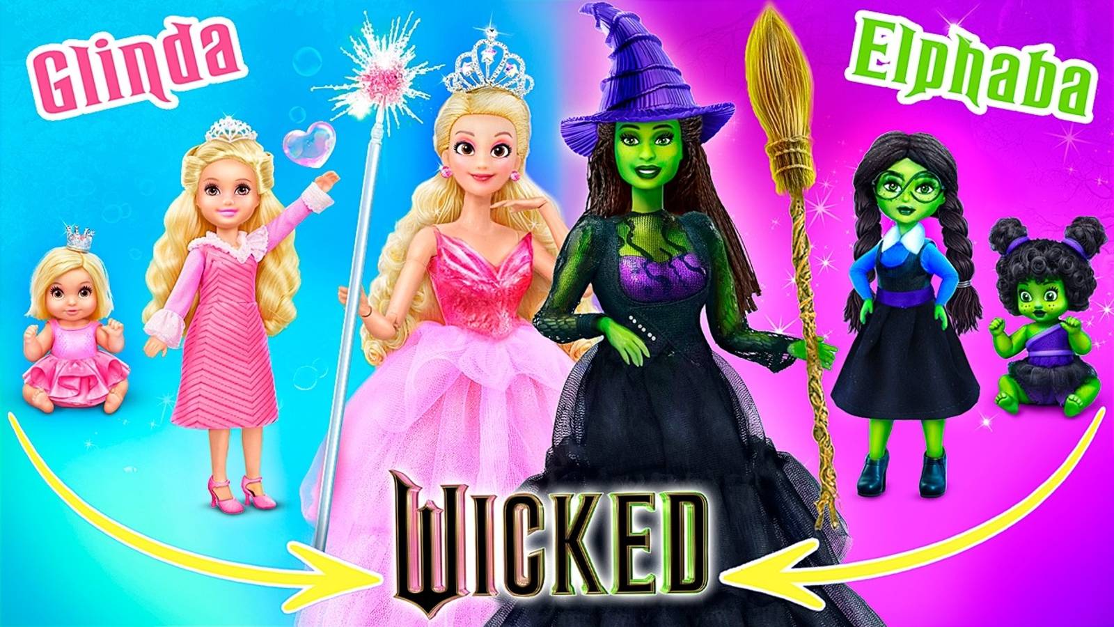 Wicked | Глинда и Эльфаба растут! Дисней куклы смотреть онлайн