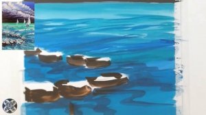 ИЗО 2 класс Художник изображает настроение. Марина #рисуемсалексеемникулиным #пейзаж #марина #море