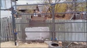 Сварил распашные ворота .