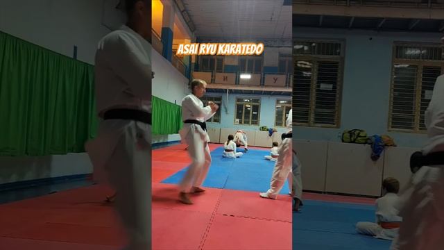 Ushiro Mikazuki geri. Отработка ударов по лапам. #karate #asairyu #каратэ смотреть онлайн